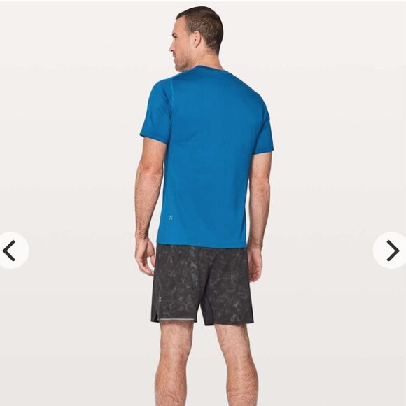 Lululemon - Men’s Metal Vent Tech Short Sleeve V-Neck Tee - Dark Royal, Med - Picture 7 of 11